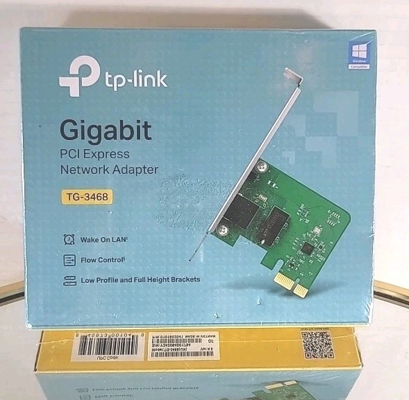 TP-LINK – 10/100/1000Mbps Gigabit PCI-E Network Adapter – Model #TG 3468