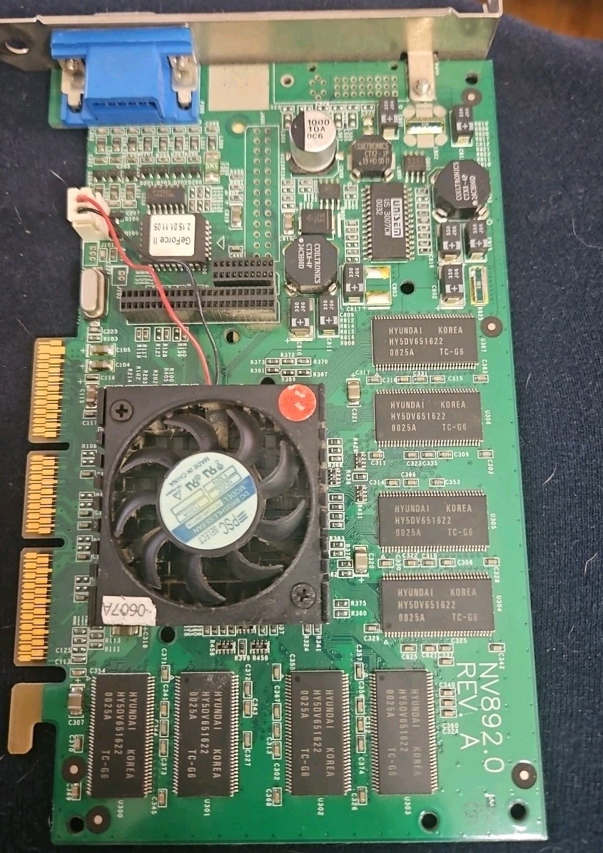Rare VisionTek NVIDIA GeForce 2 GTS 64MB DDR AGP Retro Gaming Video Card – NV892