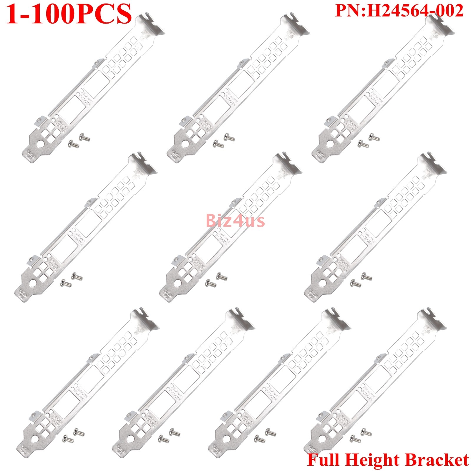 Lot Full Height Bracket for Intel X520-DA2 X520-SR2 X710-DA2 82599ES E10G42BTDA