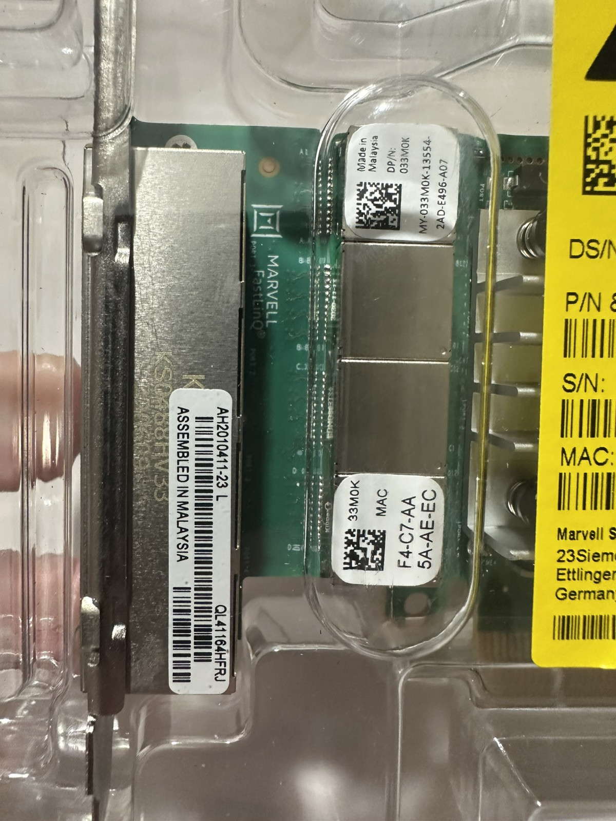 $150 Sealed Dell Qlogic QL41164HFRJ Quad Port 10GbE RJ-45 10GBase-T Card D1