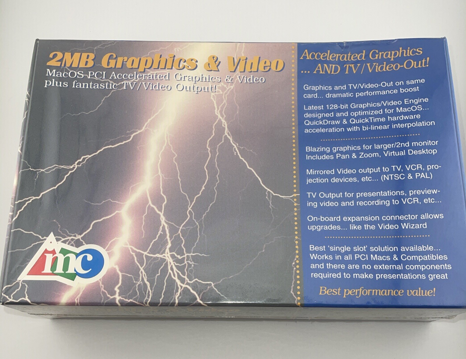 VP-2M-PCI 2 MB Macos PCI Accelerated Graphics and Video/TV Output