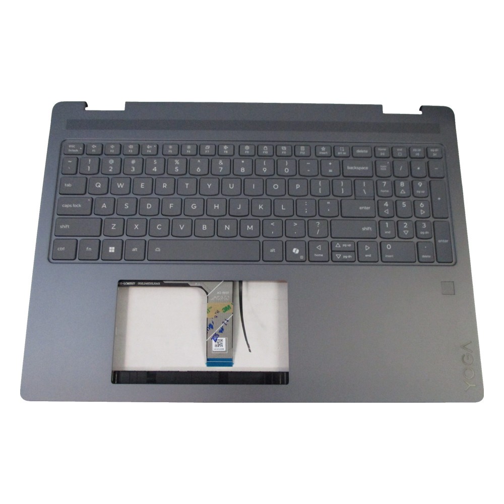 Lenovo Yoga 7 2-in-1 16IIL10 Palmrest w/ Backlit Keyboard & FP Reader 5CB1R68028