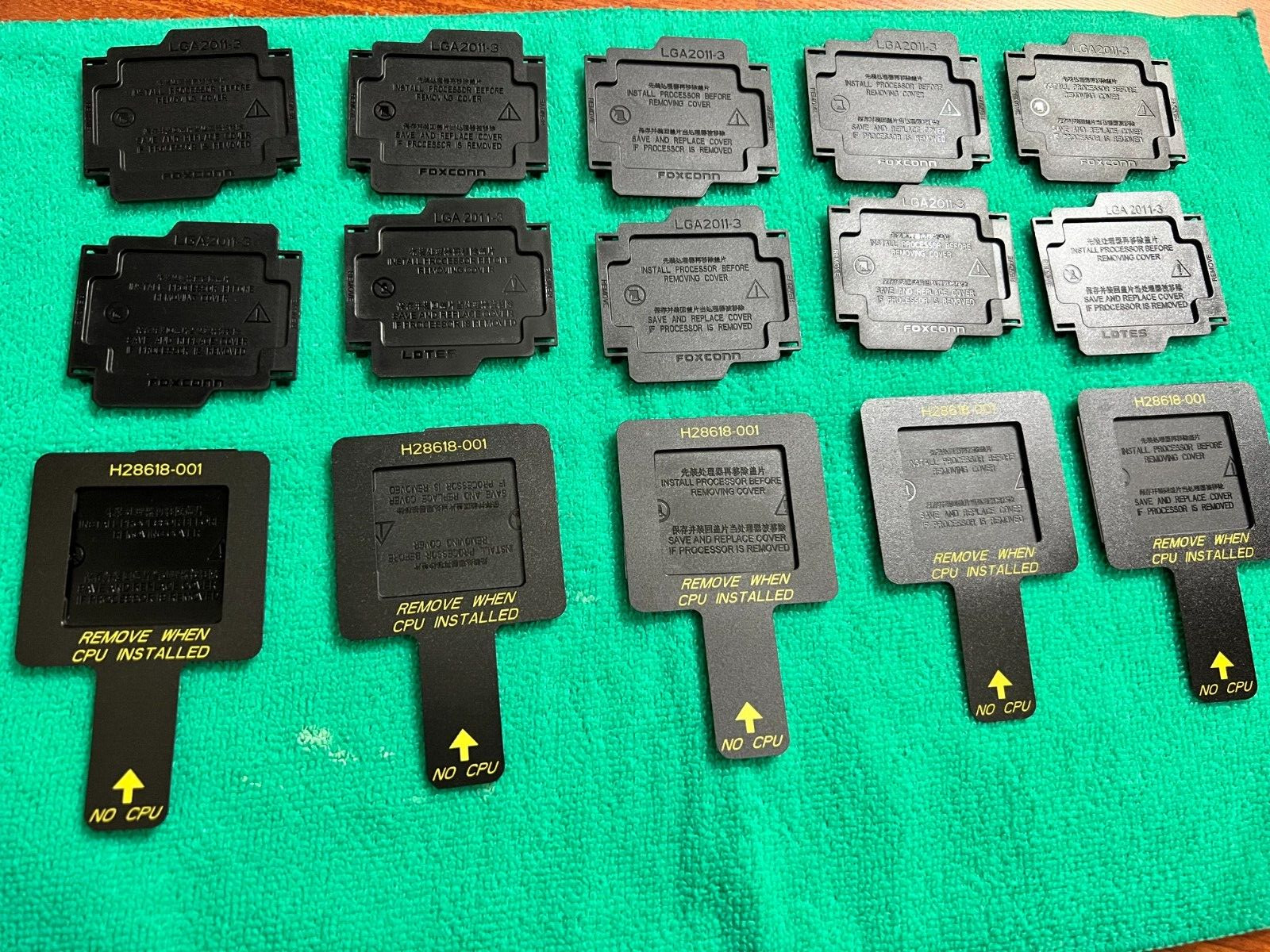 50x FOXCONN,LOTES LGA2011-3 Intel CPU Socket Protector Cover LGA 2011-3,ORIGINA