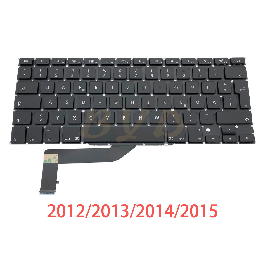 New German Germany Keyboard For Macbook Pro Retina 15″ A1398 2012-2015 Years