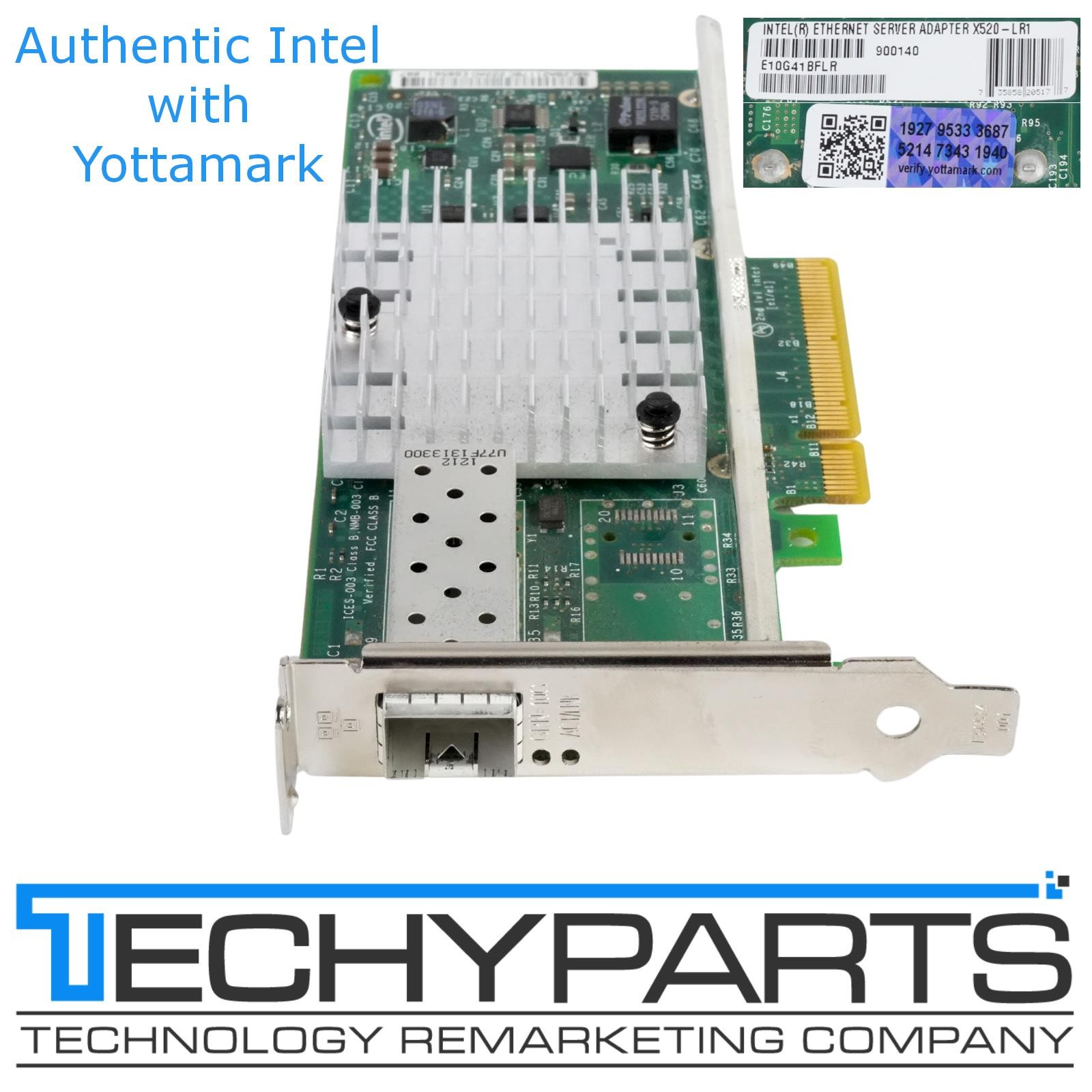 Intel E10G41BFLR X520-LR1 Single Port 10GbE PCIe 2.0 x8 Ethernet CNA NIC LP