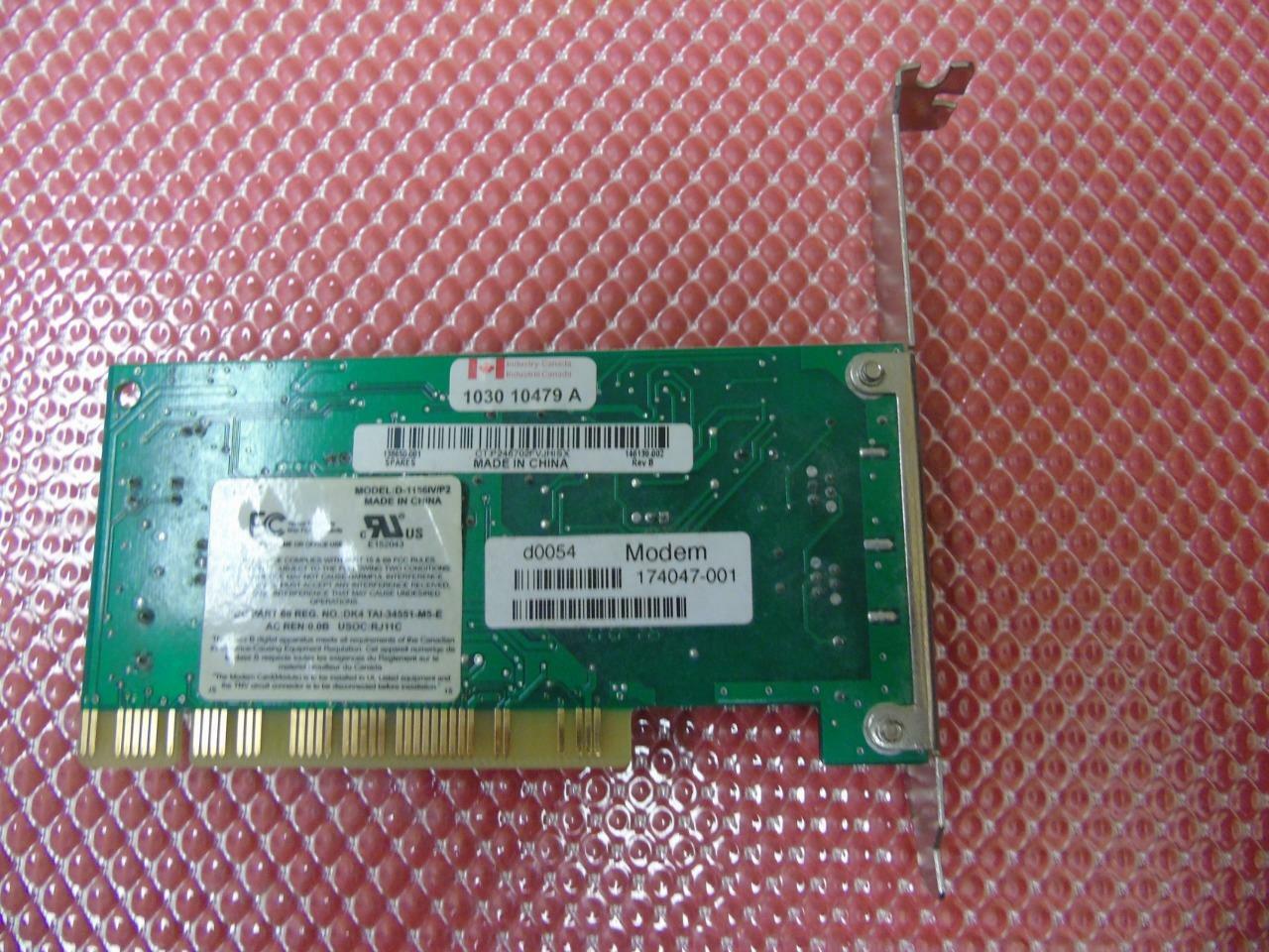Compaq Presario 7594 Desktop PC PCI FAX Modem 174047-001, 1789-BRD-PCB-51-A