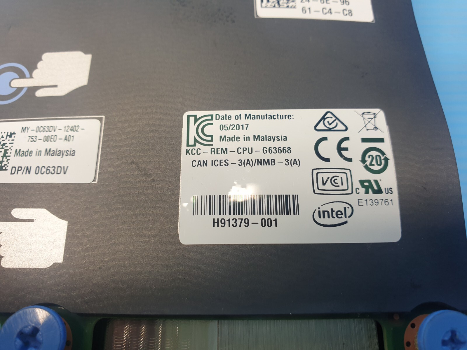 Dell 1x 068M95 1x 0C63DV Quad-Port 10GB SFP+ Network Daughter Card Lot of 2