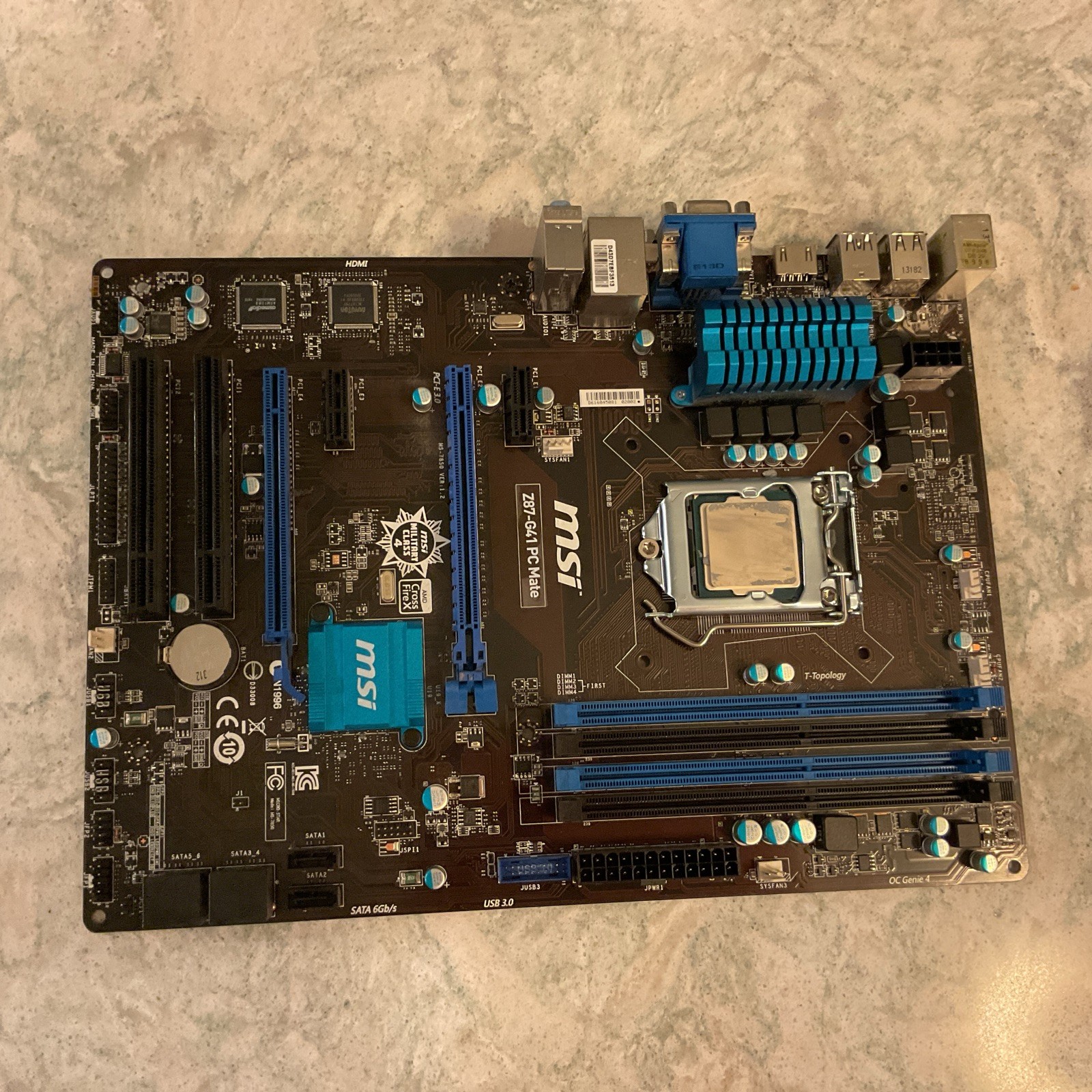 MSI Z87-G41 PC Mate Motherboard Mainboard (see description)