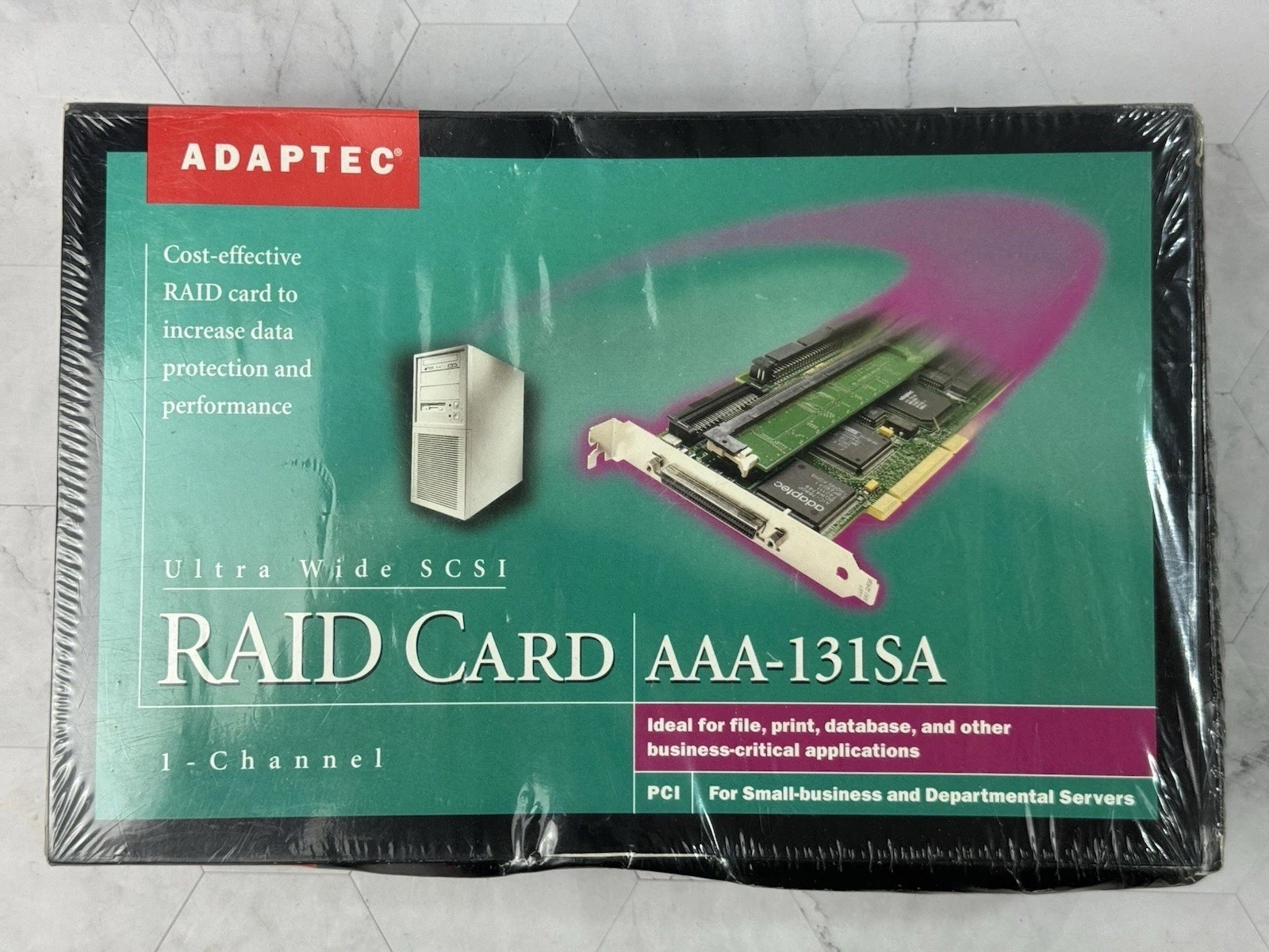 Adaptec SCSI RAID Card AAA-131SA Kit 1- Channel NEW In Box Made In Singapore