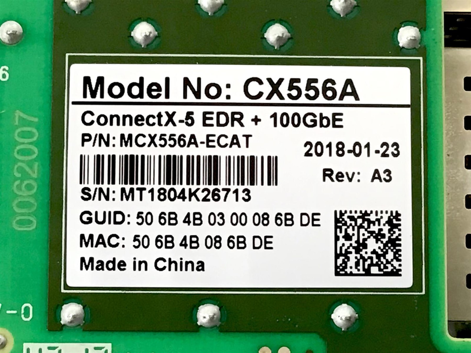 Mellanox ConnectX-5 Dual Port 100GbE QSFP28 VPI NIC PCIe 3.0 x16 Network Adapter