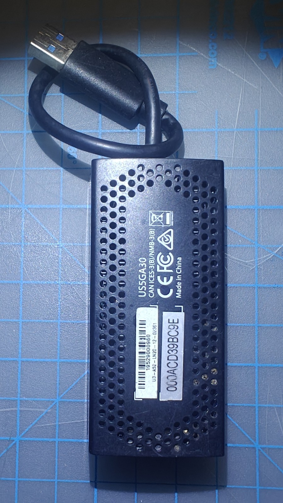 StarTech US5GA30 USB 3.0 to 5GbE Ethernet Network Adapter 5GBASE-T AQC111U