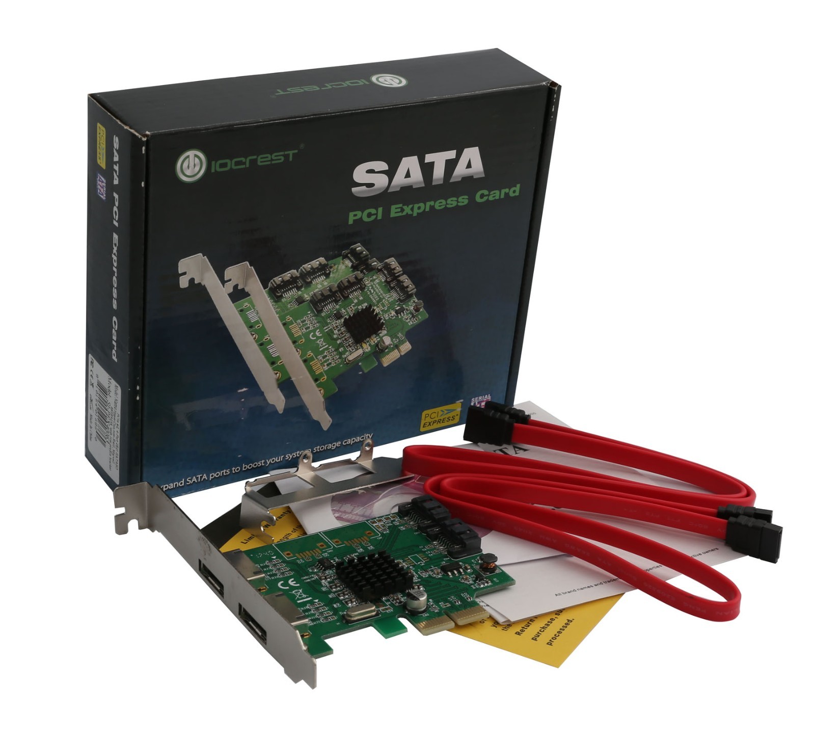 Open Box-2 Port SATA III 2 Port eSATA III PCI-e 2.0 x2 Card – SI-PEX40063