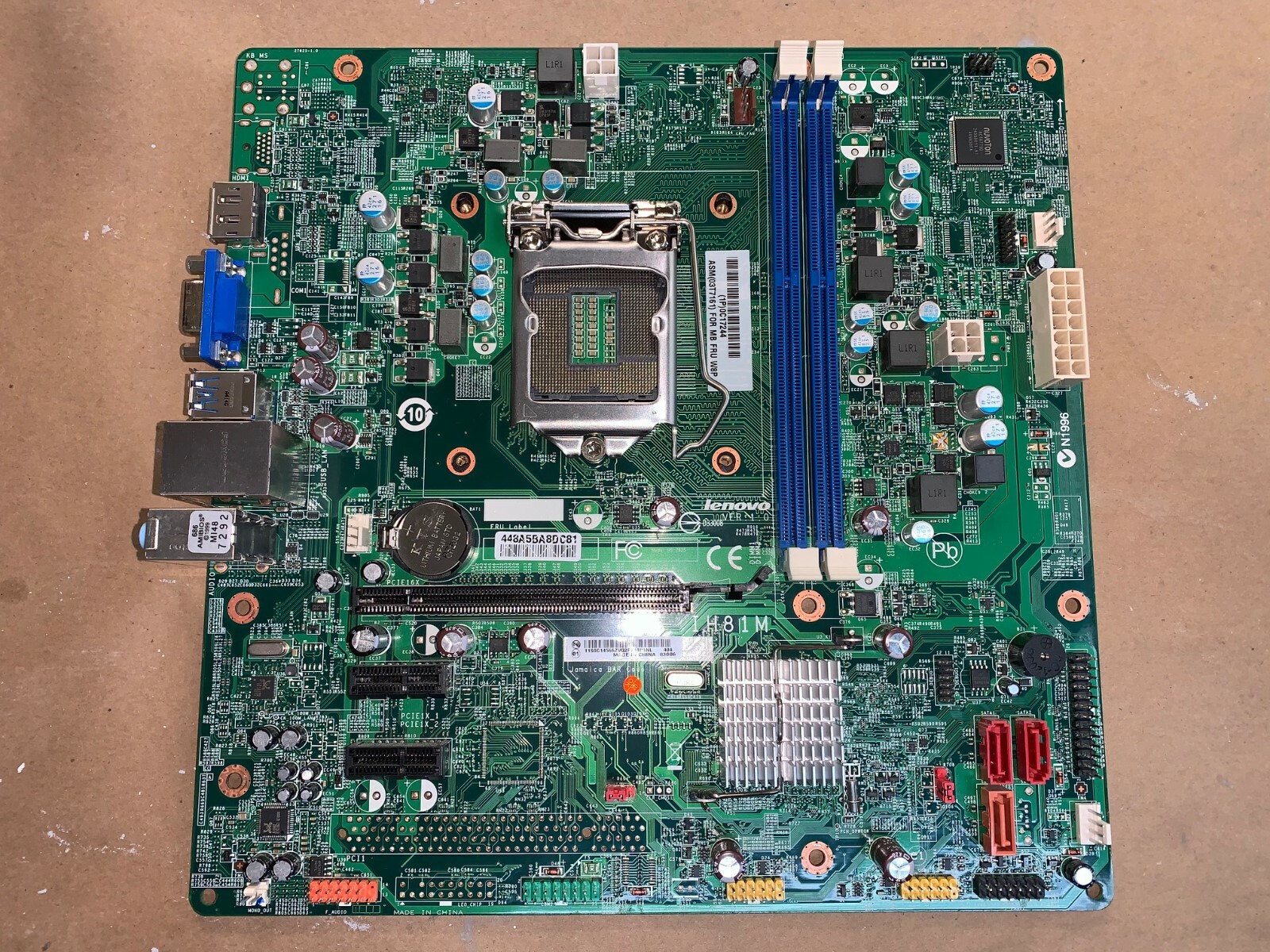 Lenovo 03T7161 ThinkCentre E73 Motherboard LGA 1150 Socket H3 DDR3 RAM TESTED!