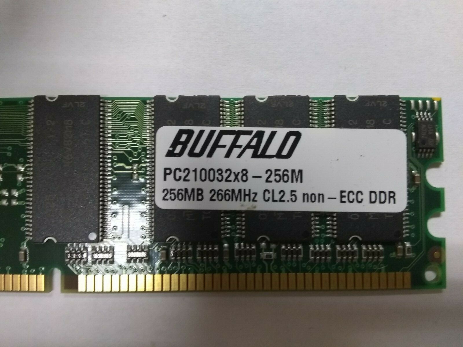 256MB BUFFALO RAM MEMORY, 266 MHz CL2.5 non-ECC DDR / PC210032x8 – 256M