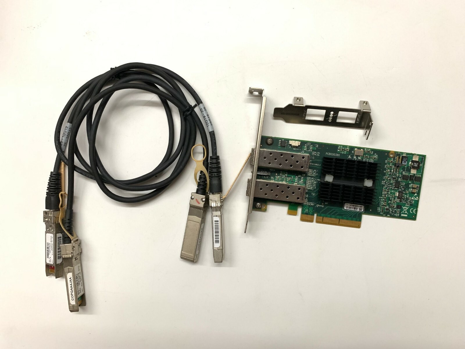 HP 518001-001 Mellanox 10 GbE PCI-e G2 Dual Port Network Card +2* SFP+ cable