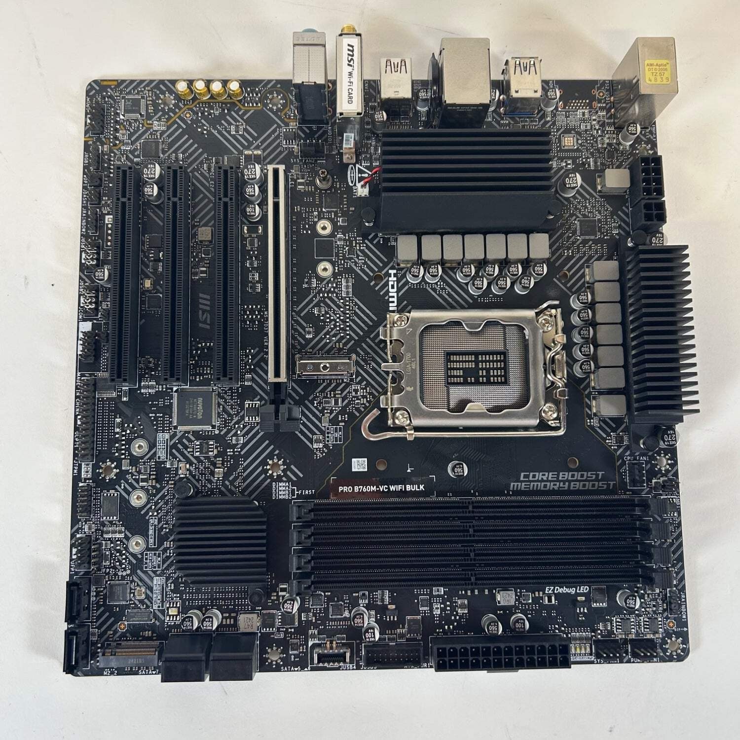 MSi PRO B760M-VC WIFI BULK LGA 1700 w/IntelCore i5-13400F DDR5 Motherboard CPu C