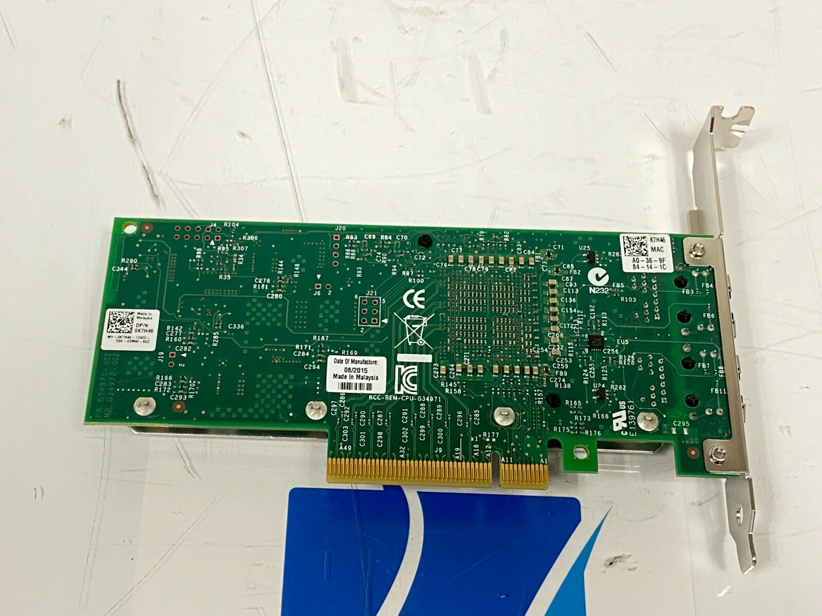 INTEL X540-T2 10GB 2P DUAL PORT NIC NETWORK ADAPTER DELL K7H46 3DFV8 540-BBHD