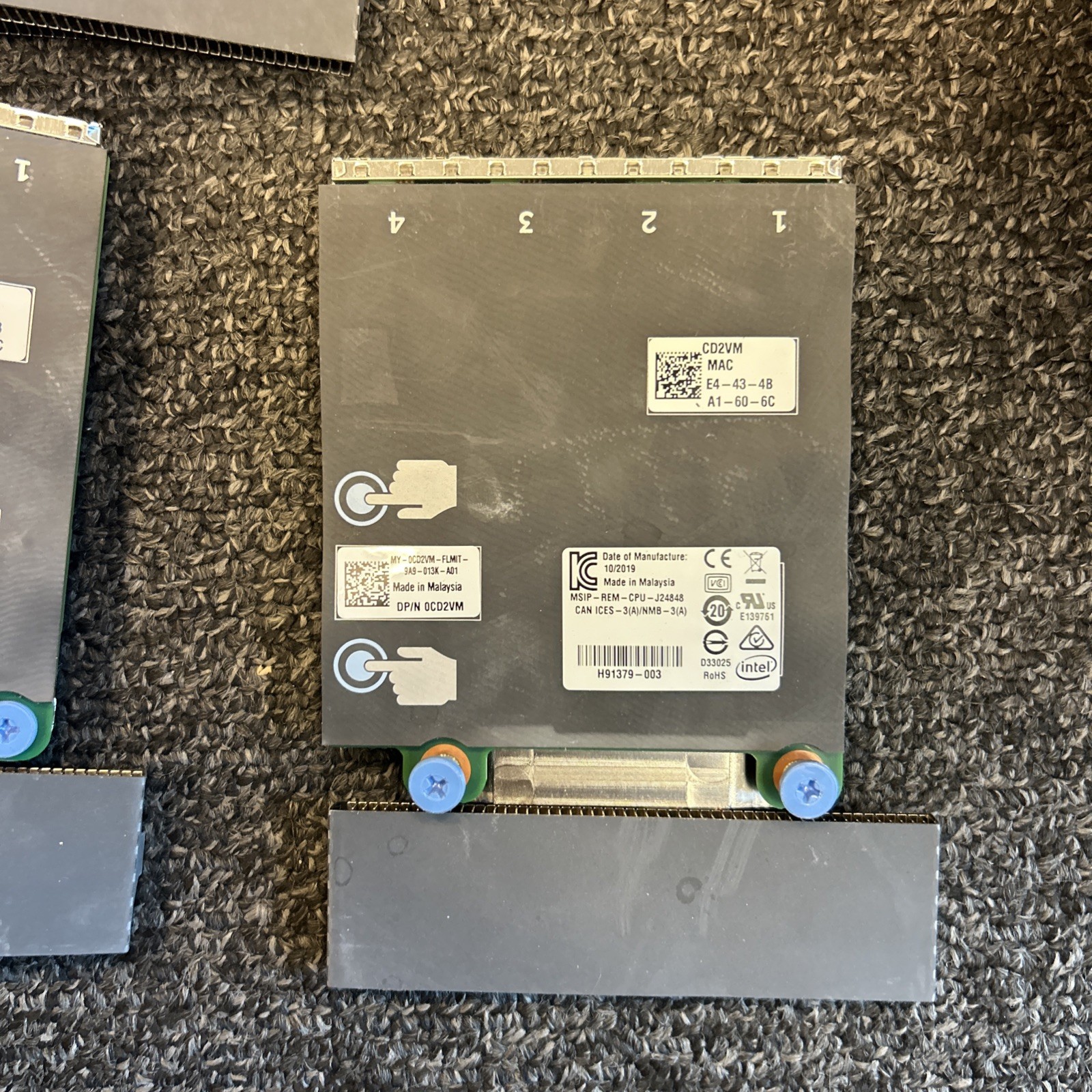 Dell CD2VM Intel X550 2x 10GB Base-T 2x1GB Intel i350 Quad Port Network Daughter