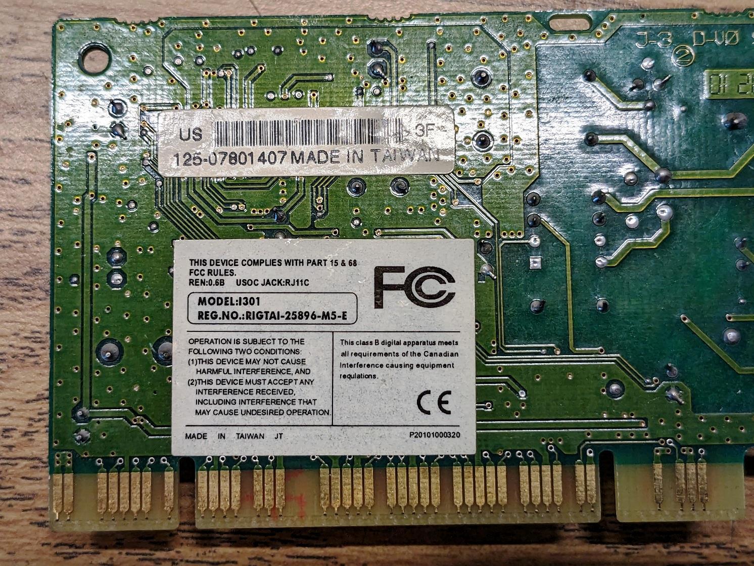 Lot of 11 – Misc. Brands FAX Modem Internal PCI – MW560CI, 1303 (see pictures)