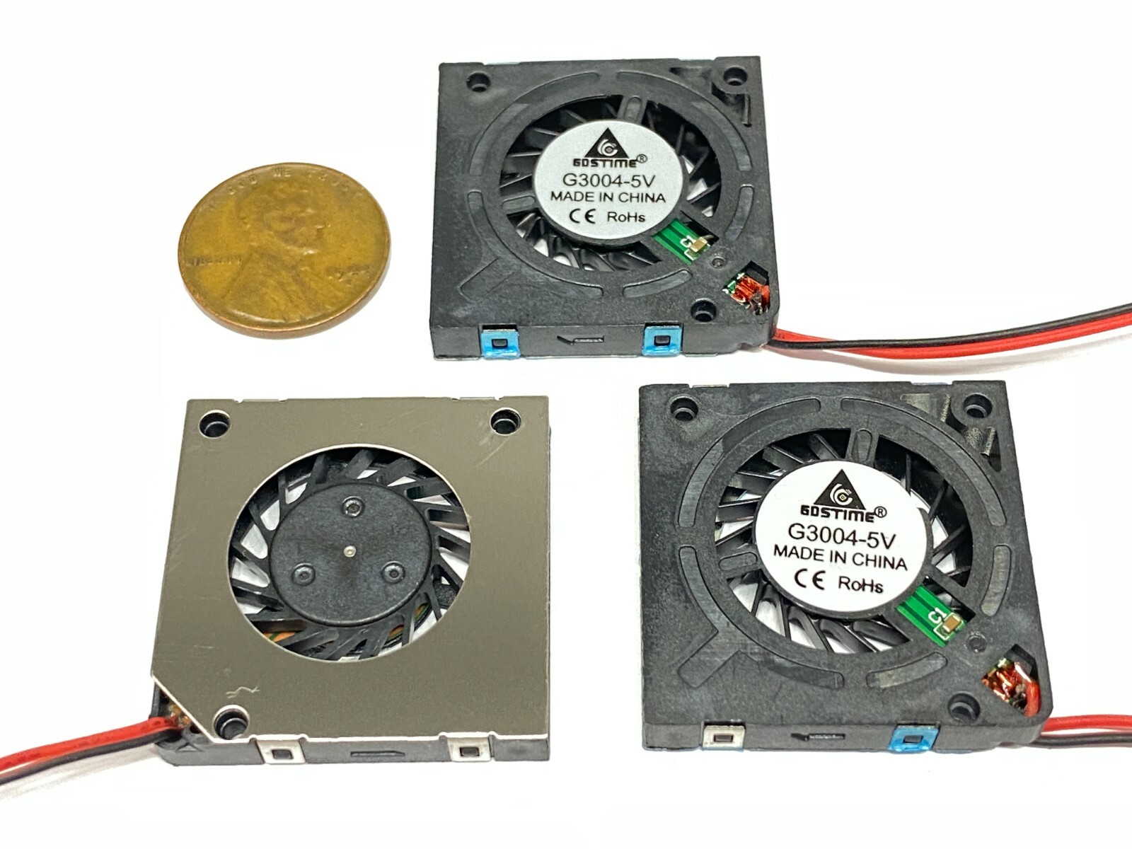 4 Pieces Blower fan 3004 5V 30mm x 4mm 3cm mini small cpu 3d printer micro E14