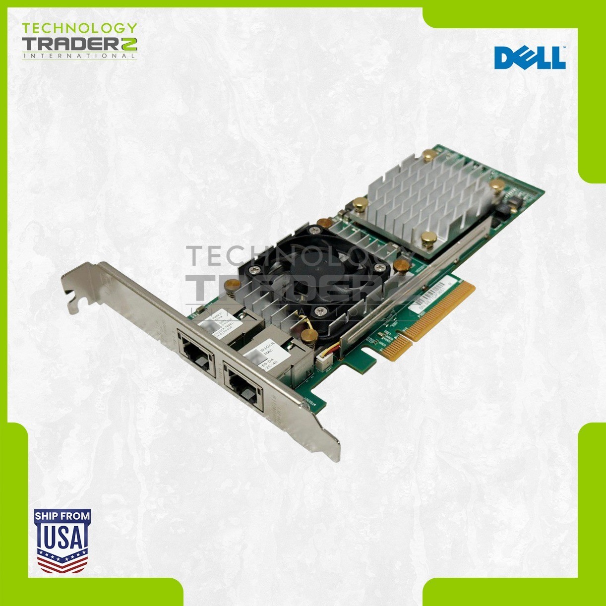 W1GCR Dell Broadcom 57810S 2-Port 10GbE PCI-E 2.0 X8 Network Adapter 0W1GCR