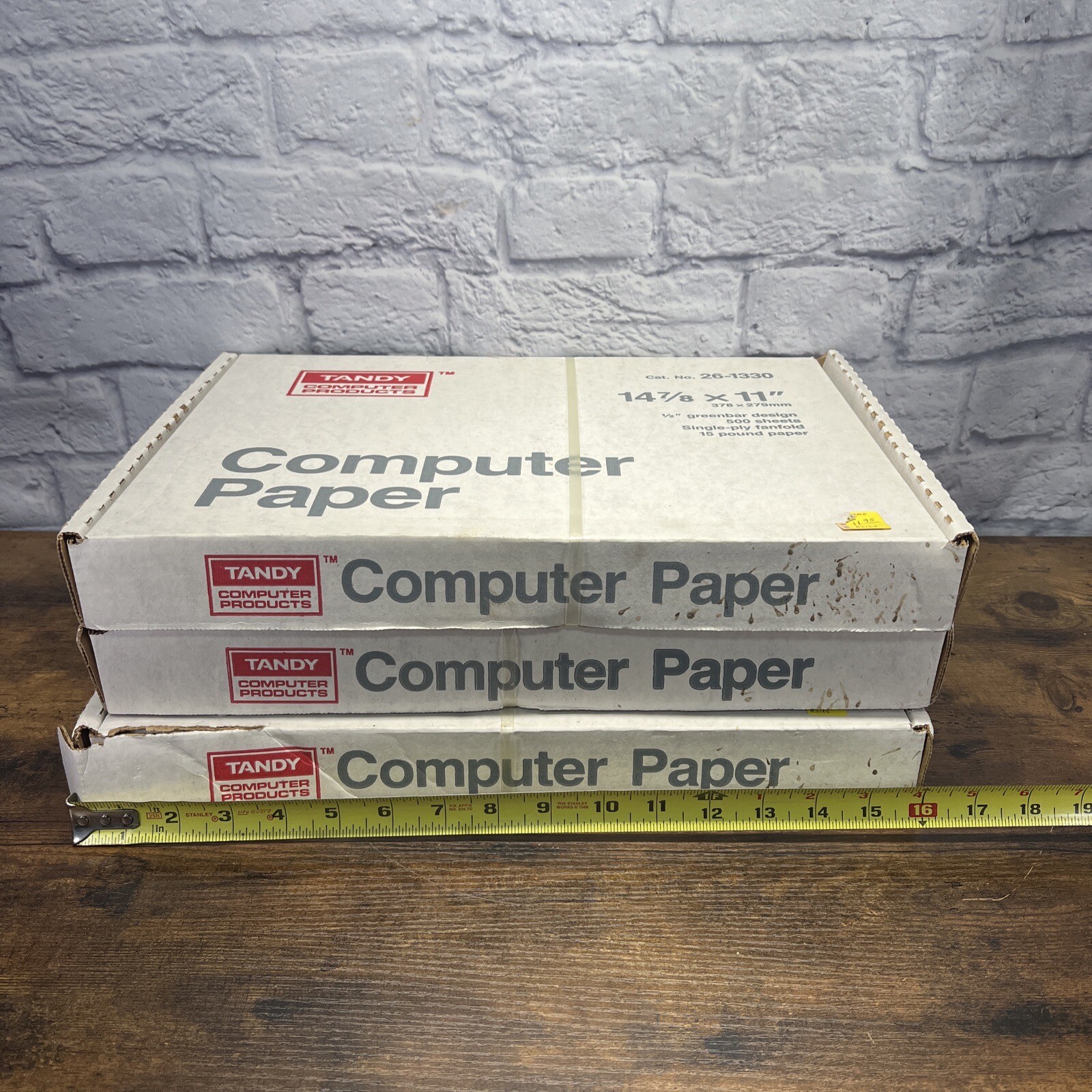 Vintage Original Tandy Computer Products Paper 26-1330 Lot Of 3 NEW SEALED