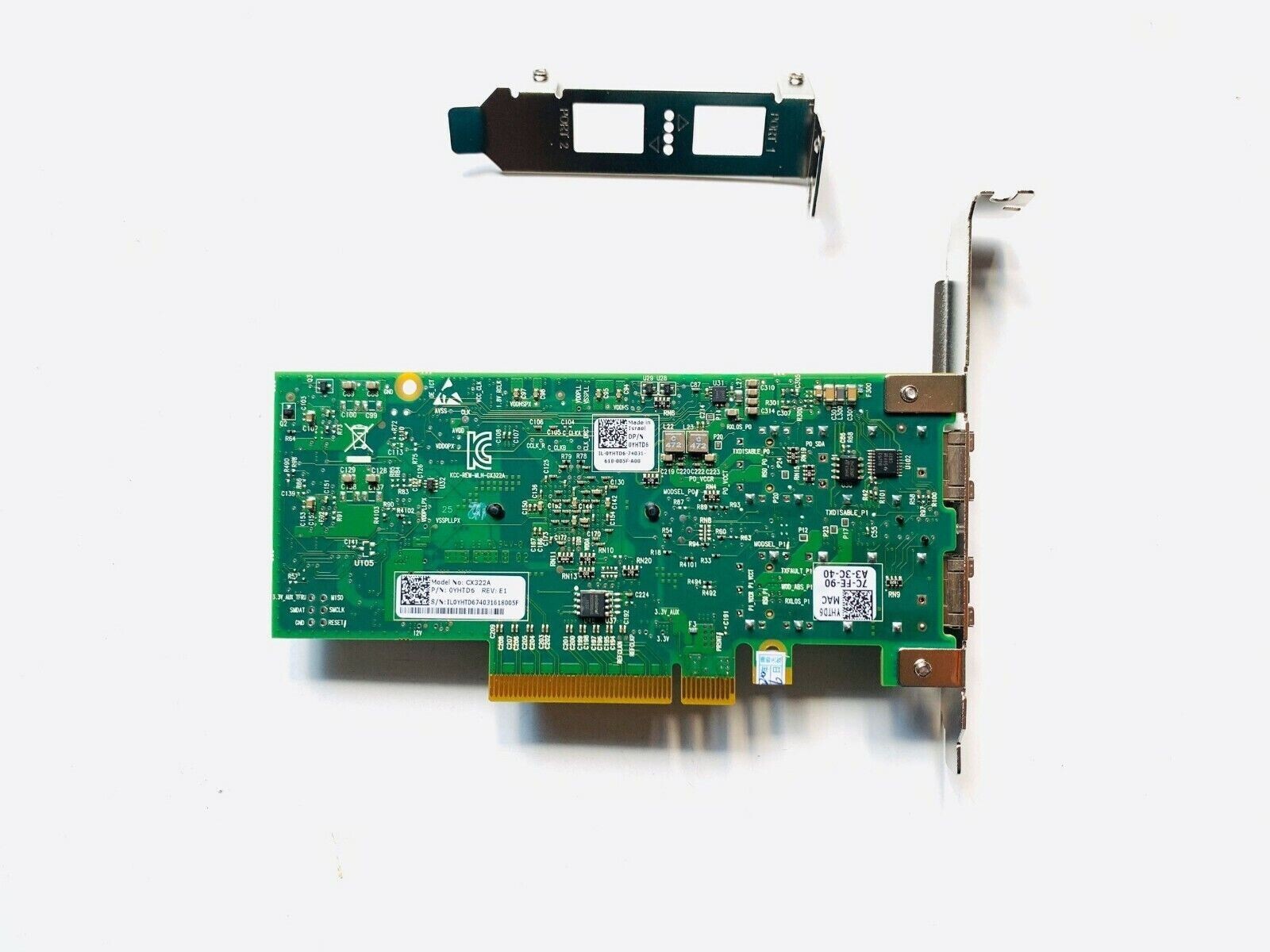 Dell Mellanox ConnectX-3 10Gb SFP+ Dual Port CX322A Network Card YHTD6 0YHTD6