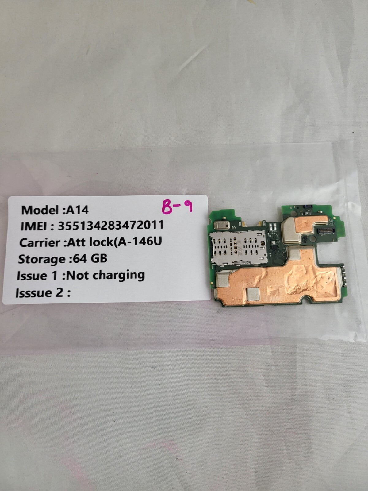 For Samsung Galaxy A14 5G SM-A146U 64G Mainboard Motherboard *Read-B-9