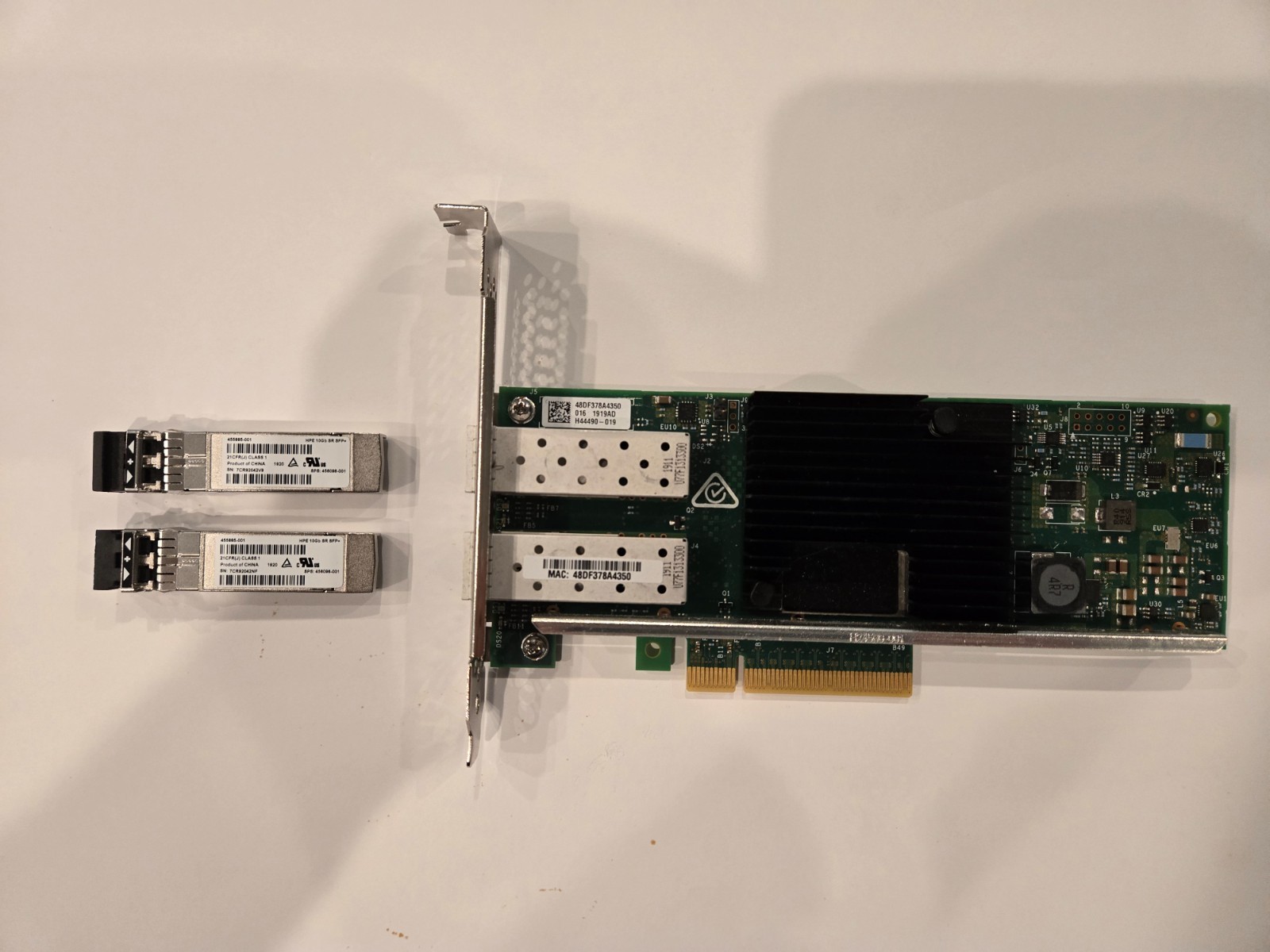 HPE 790316-001 784304-001 10GB 2-Port 562SFP+ Adapter with 10GB SFP(2)