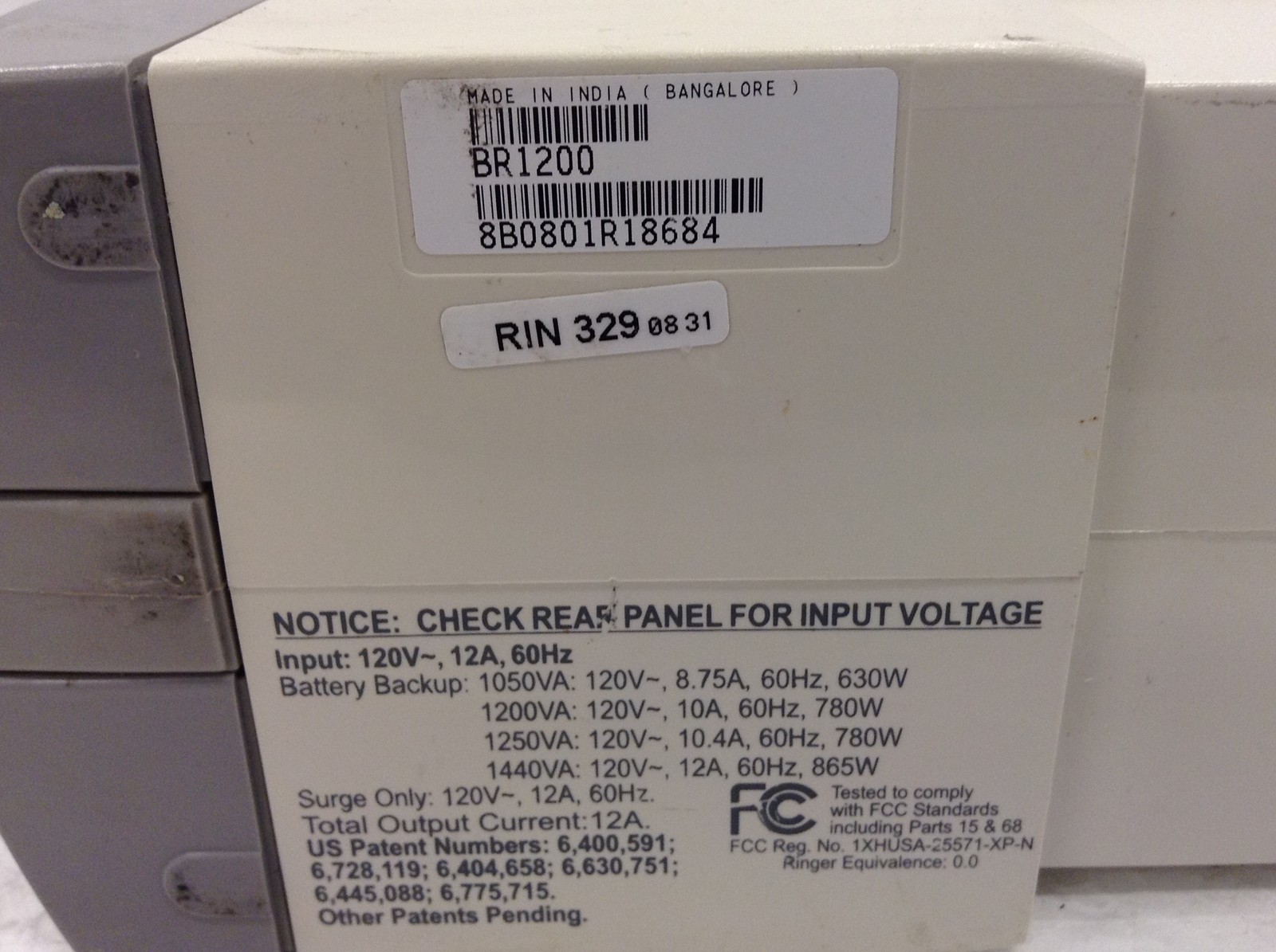APC Back-UPS RS 1200 BR1200 Uninterruptible Power Supply 780Watts, No Battery