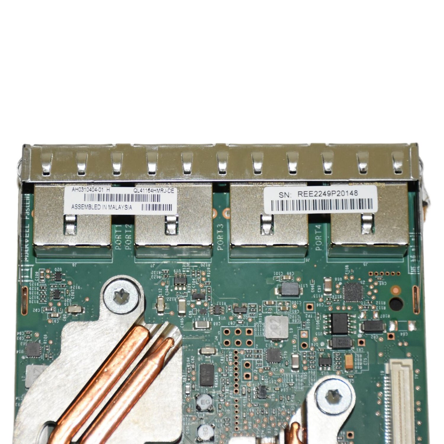 Dell QLogic QL41164 4-Ports 10GbE RJ45 Base-T PCIe Network Daughter Card X1TD1