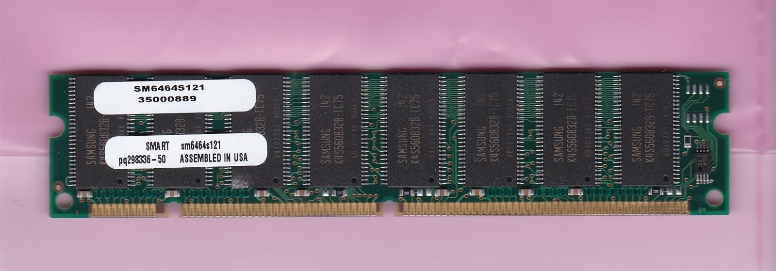 512MB PC-100 SMART MODULAR SM6464S121 DUAL RANK 32Mx8 PC100 SDRAM Ram Stick