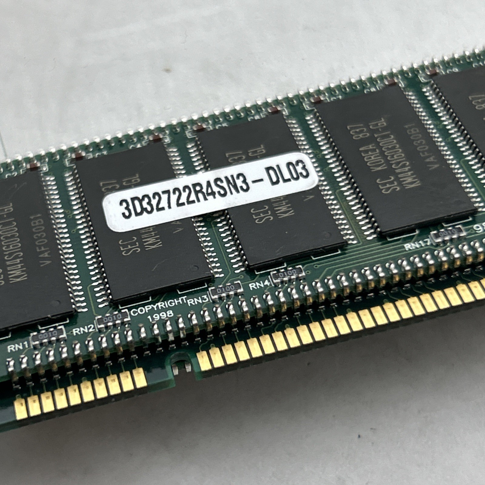 256MB PC-100 168-Pin ECC DIMM Memory Module (32×72) 256 MEG PC100 Dual Layer