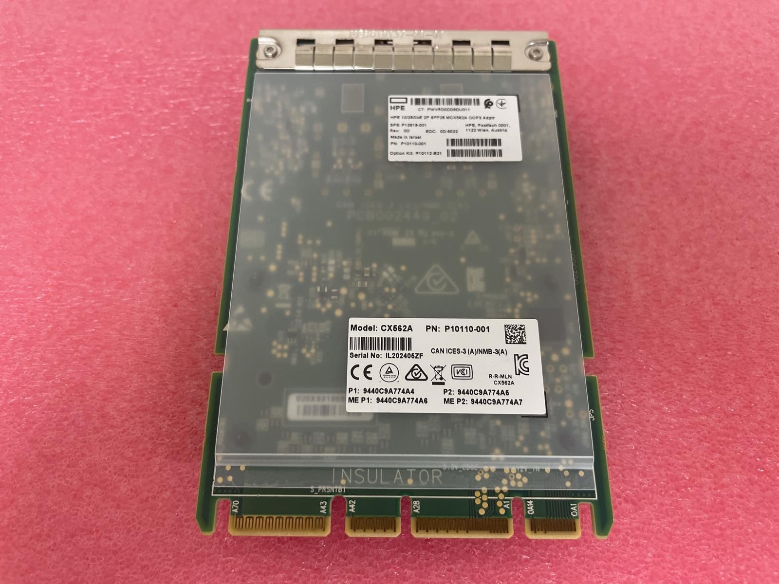HPE MCX562A 10/25GBE 2P SFP28 OCP3 ADAPTER
