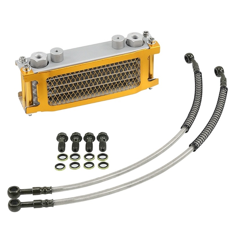 Motorcycle Oil Cooling Radiator System for 50-140cc Dirt Universal Radiator Kit