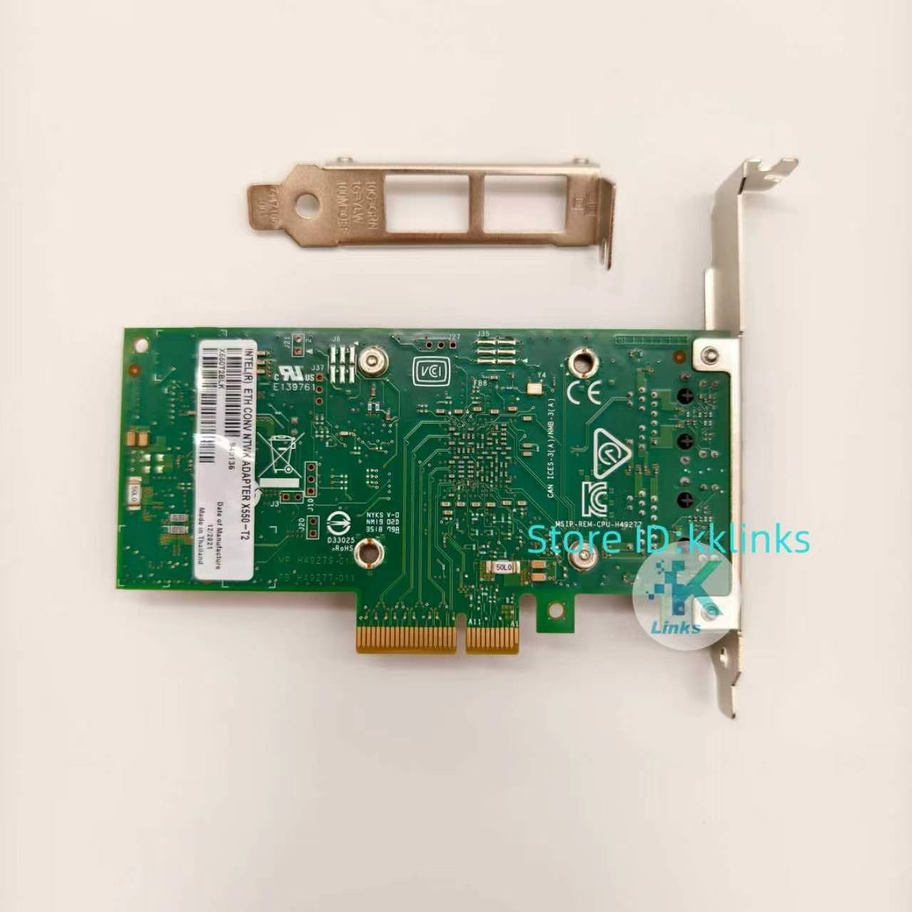 Intel X550-T2 10G PCIe3.0x4 Dual-port RJ-45 Converged Network Adapter X550T2BLK