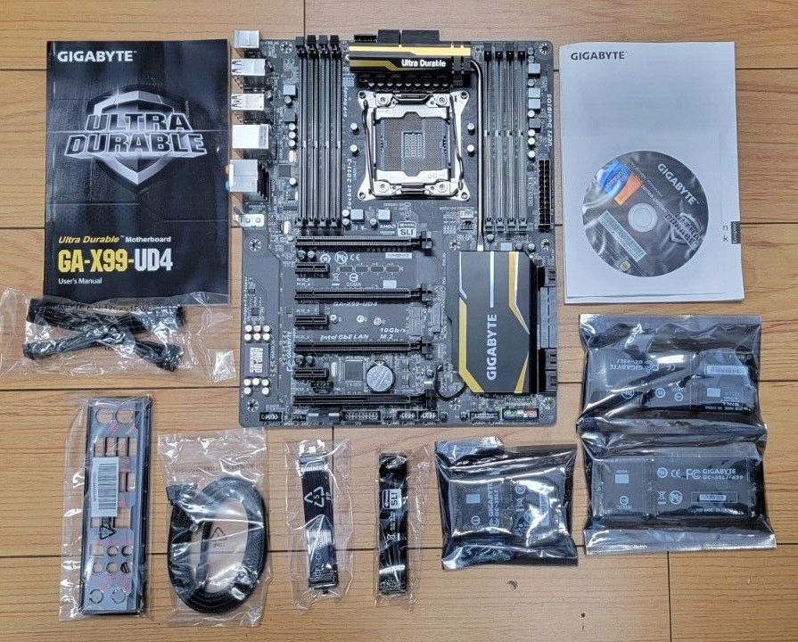Gigabyte GA-X99-UD4 Intel X99 Socket 2011-3 DDR4 E-ATX Motherboard FOR PARTS
