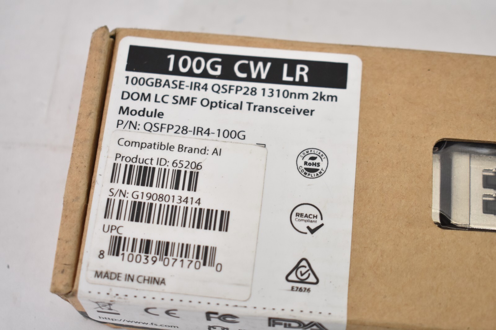 100G IR4 DOM Transceiver Module Optical Module QSFP28-IR4-100G DOM LC SMF