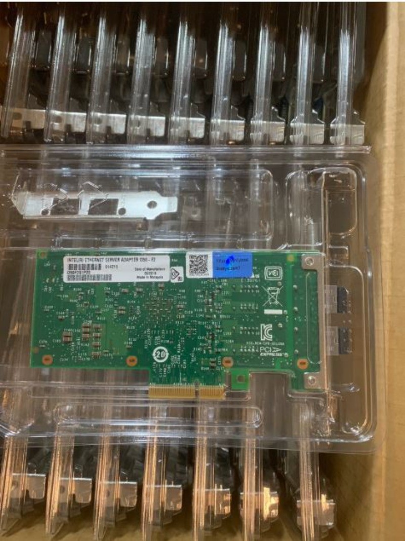 New Intel I350-F2 Ethernet Server Adapter Genuine Blue Anti-Counterfeit Label