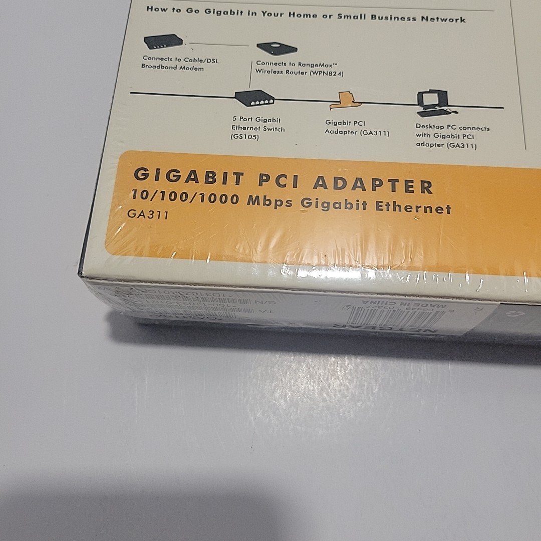 Netgear Gigabit Ethernet PCI Adapter GA311 1000 MBPS Performance 2006 Vintage