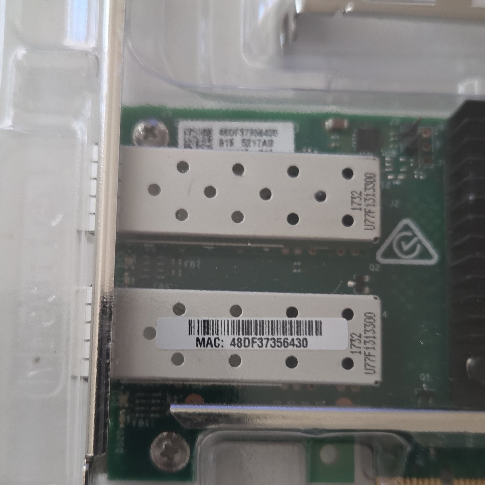 HPE Ethernet 10Gb 2-port 562SFP+ Adapter NIC PCIe 784304-001