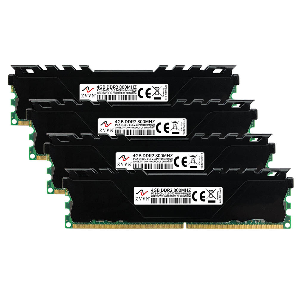 16GB 8GB 4GB DDR2 800MHz PC2-6400U 240Pin intel Low Density Desktop PC RAM LOT