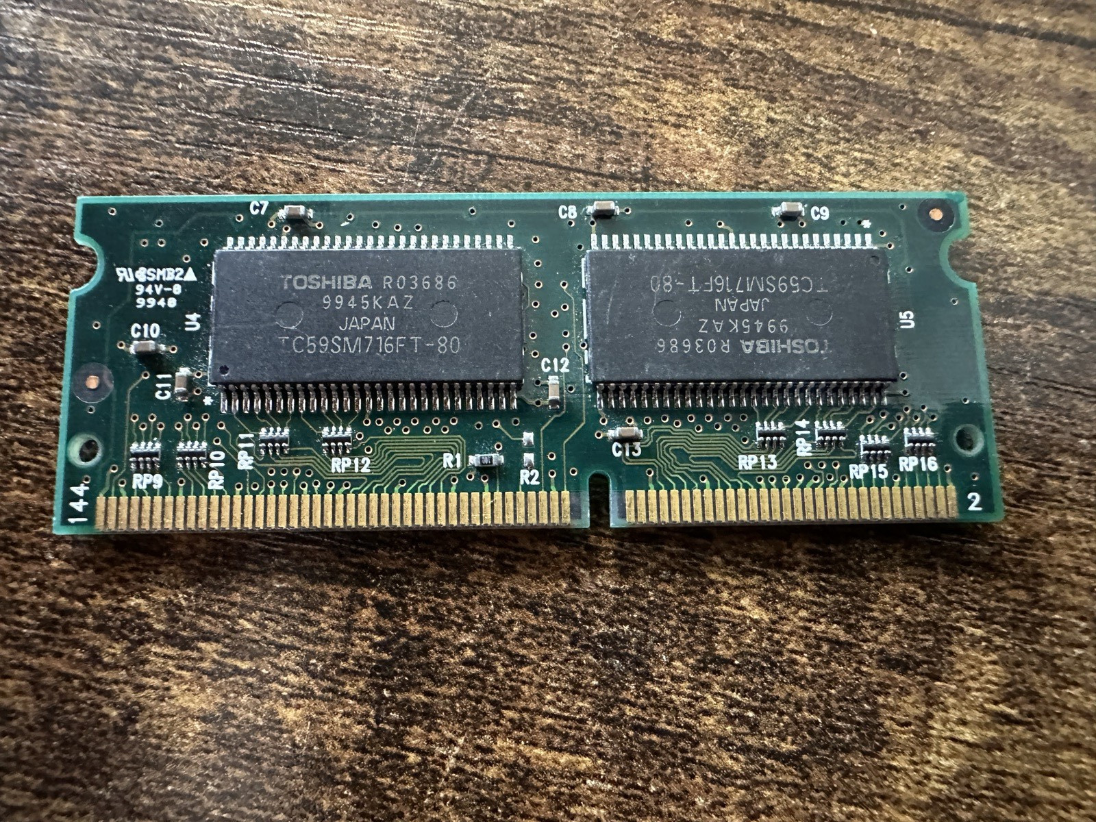 TOSHIBA LAPTOP MEMORY 8MX64 SDRAM PC100-222