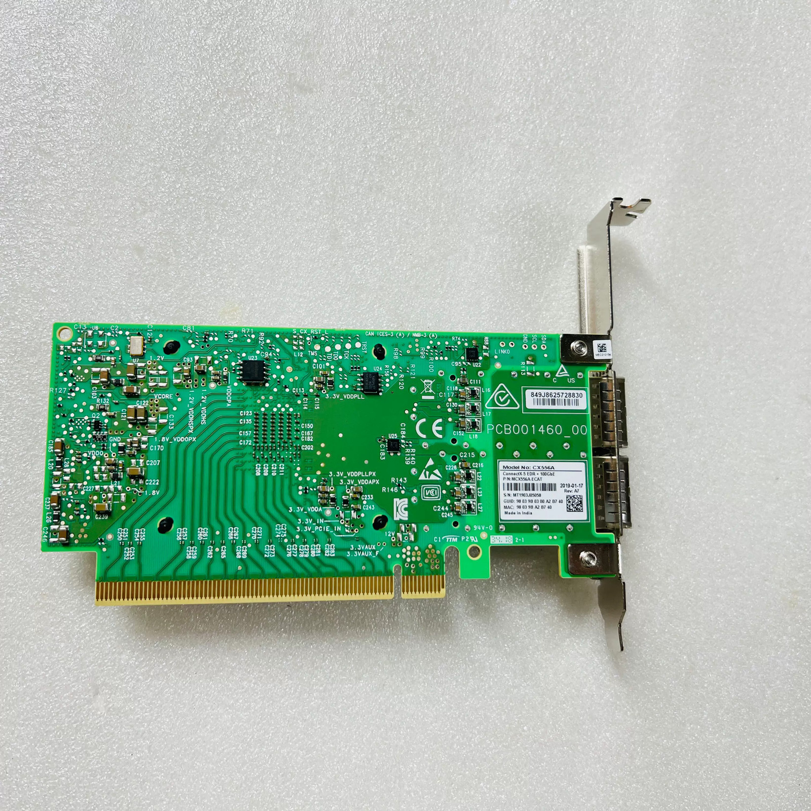 Mellanox ConnectX-5 MCX556A-ECAT 100GbE Dual Port QSFP28 NIC Network Card