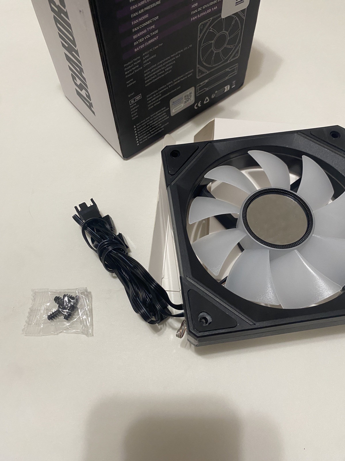 AMICI-5GT RGB PC Fans, Infinity Mirror ARGB Fans HDB Bearing Fan (3-Pack)