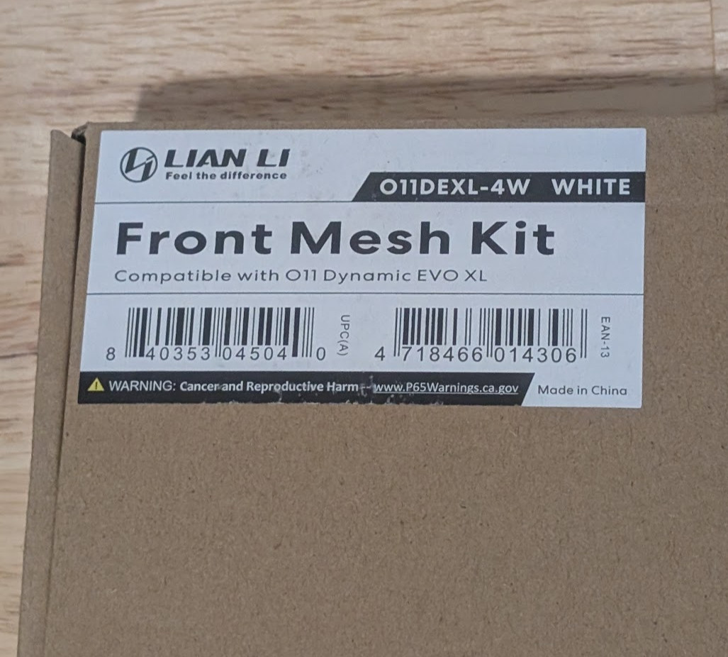 LIAN LI FRONT MESH KIT O11DEXL-4W White
