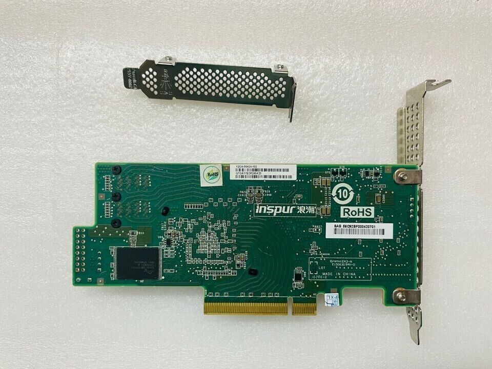 INSPUR 9300-8I 12Gbps HBA IT Mode ZFS FreeNAS unRAID+2*SFF-8643 SATA Cable