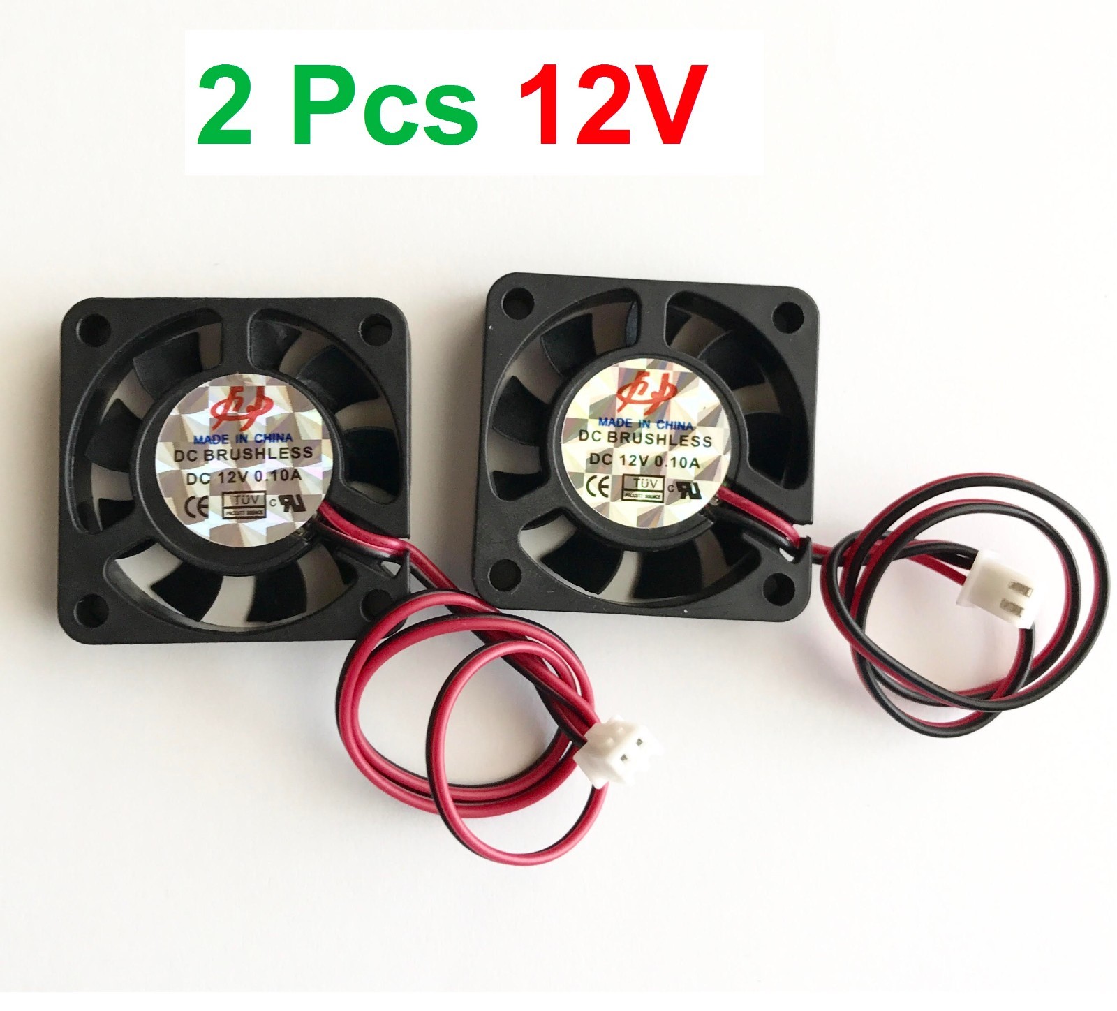 2 Pcs 5V 12V 24V 40mm Cooling Computer Fan 4010 40x40x10mm DC 3D Printer 2-Pin