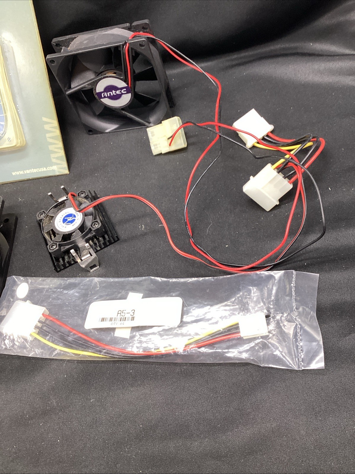 Vtg CPU Cooling Fans & Damper Kit, see description for details Qty 3