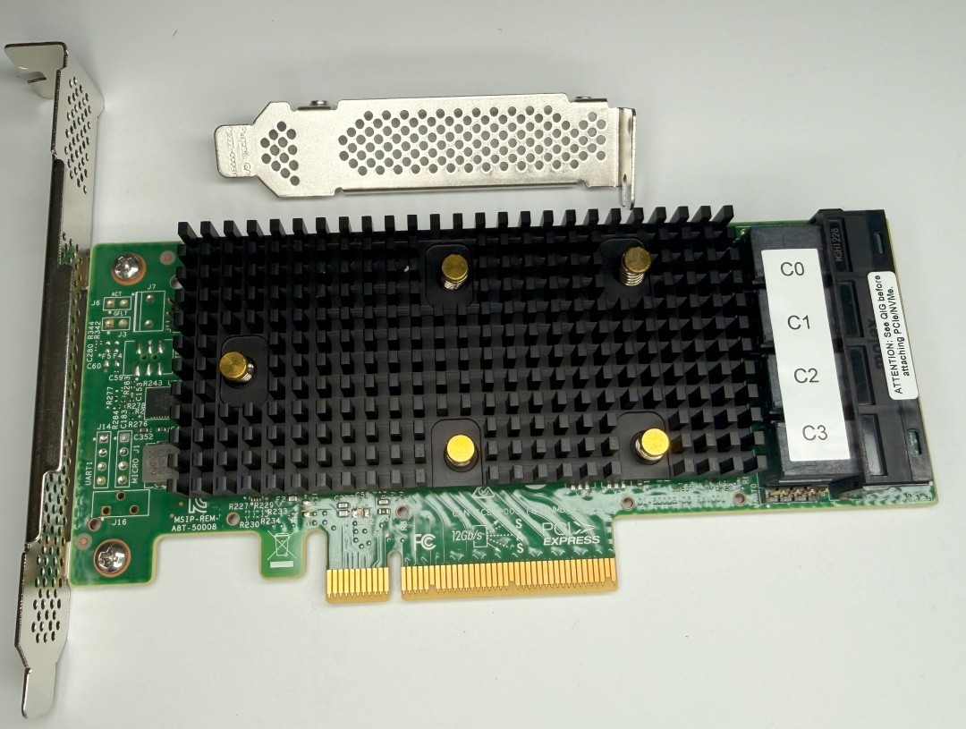 Broadcom LSI 9400-16i 12Gs Tri-Mode SAS SATA NVMe HBA 16 Port IT mode ZFS Unraid